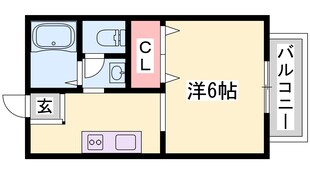 リヴェール北代の物件間取画像